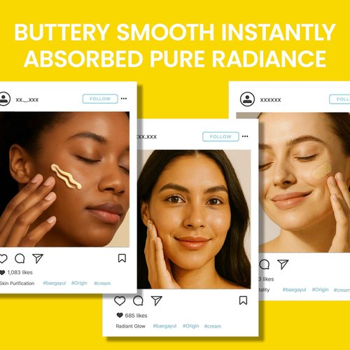 Baegayul ORIGIN Face Moisturizer Cream - Korean Daily Moisturizer with Propolis & Coix Seed Extract complex - Deep skin Hydration & Soothing for Dry, Sensitive Skin [ 2.71 fl oz ]