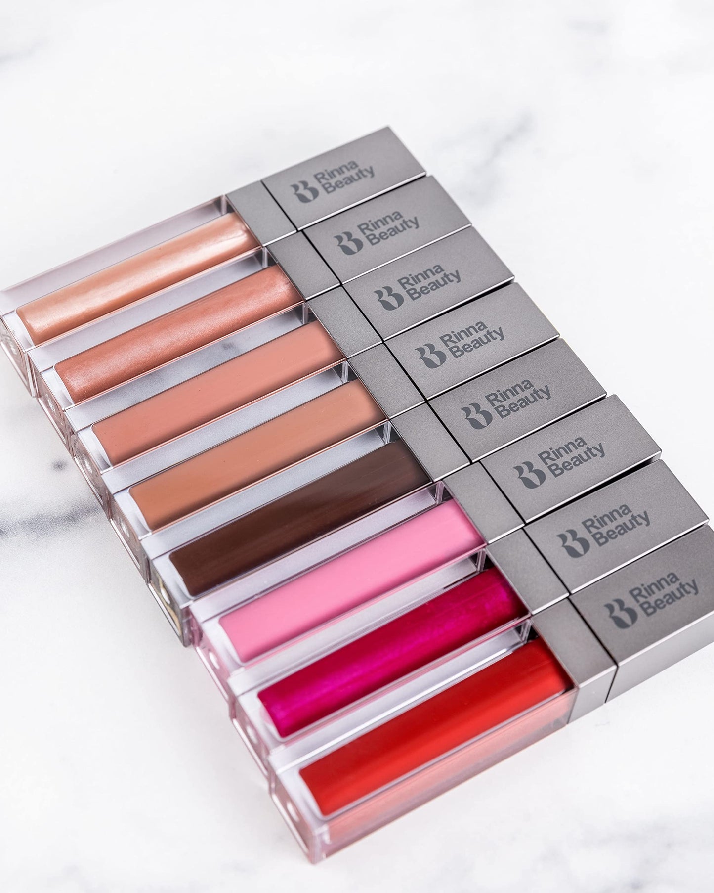 Rinna Beauty Icon Collection - Lip Gloss - No Filter - Tinted, Hydrating, Long-Lasting - High Pigment and Shine, Vegan, No Parabens, Clean Makeup, Flavor-Free, Cruelty-Free - 1 each