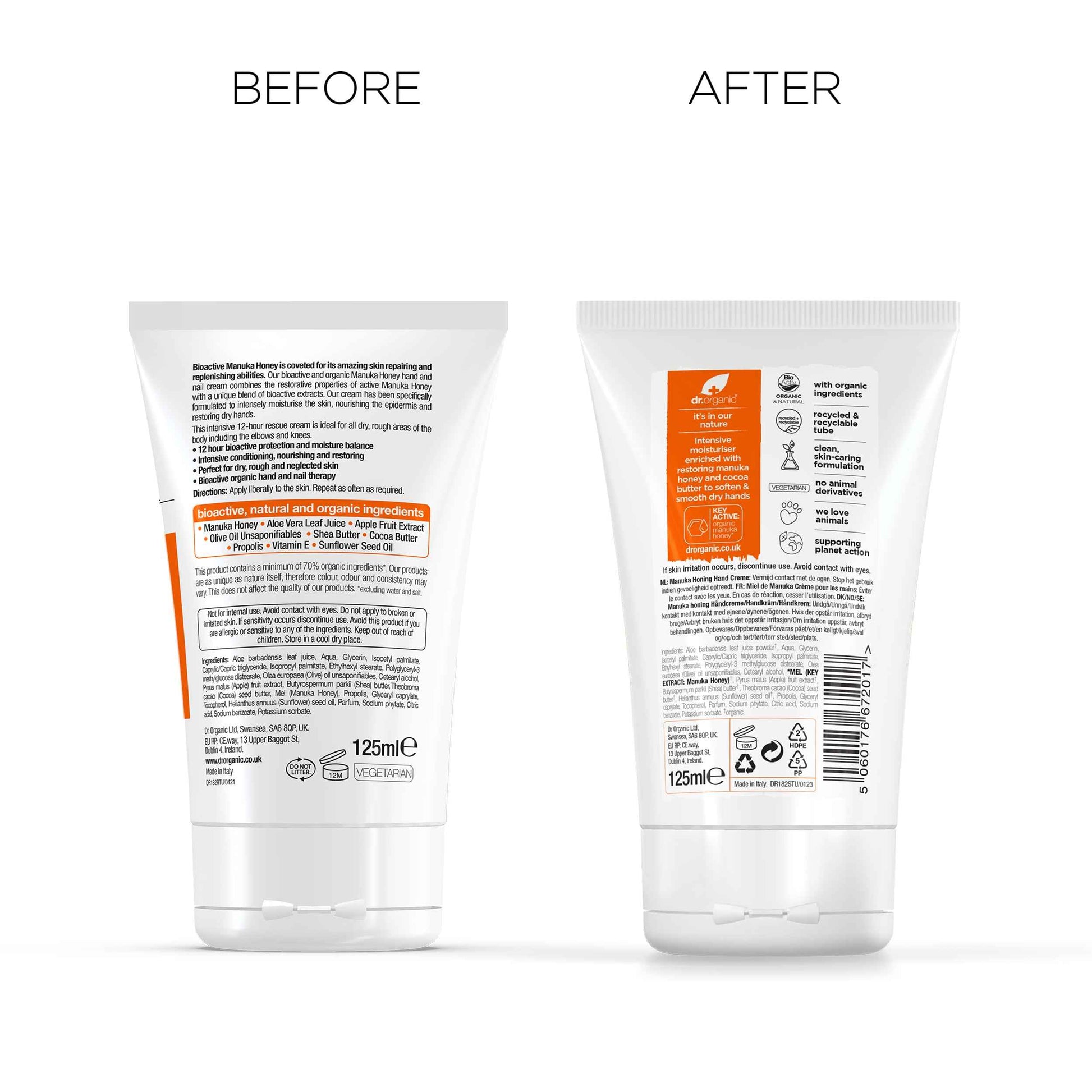 DR ORGANIC Manuka Honey Hand Cream, 0.16 kg