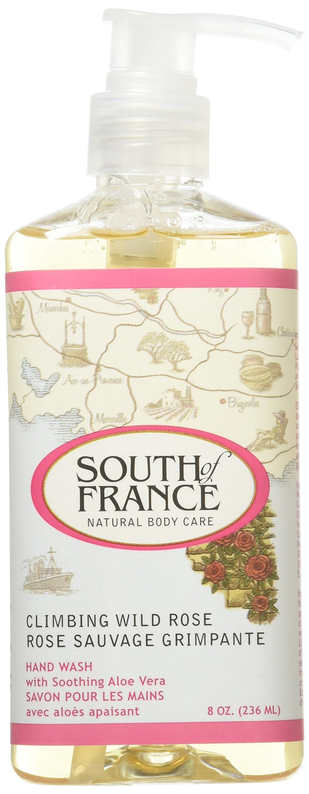 South Of France Hand Wash, Climbing Wild Rose, 8 Oz