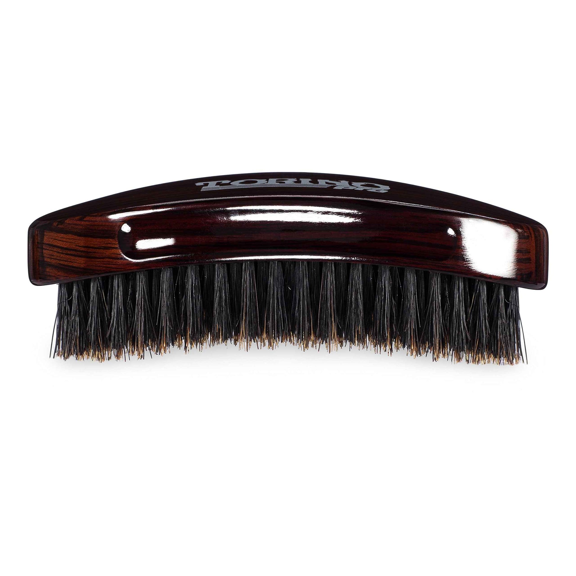 Torino Pro Wave Palm Brush #730 by Brush King - Medium Curve 360 Waves Multi-Purpose Brush