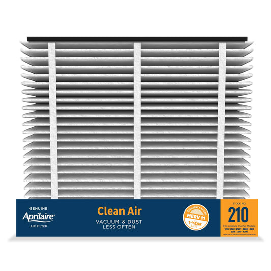 AprilAire 210 Replacement Filter for AprilAire Whole House Air Purifiers - MERV 11, Clean Air & Dust, 20x25x4 Air Filter (Pack of 8)