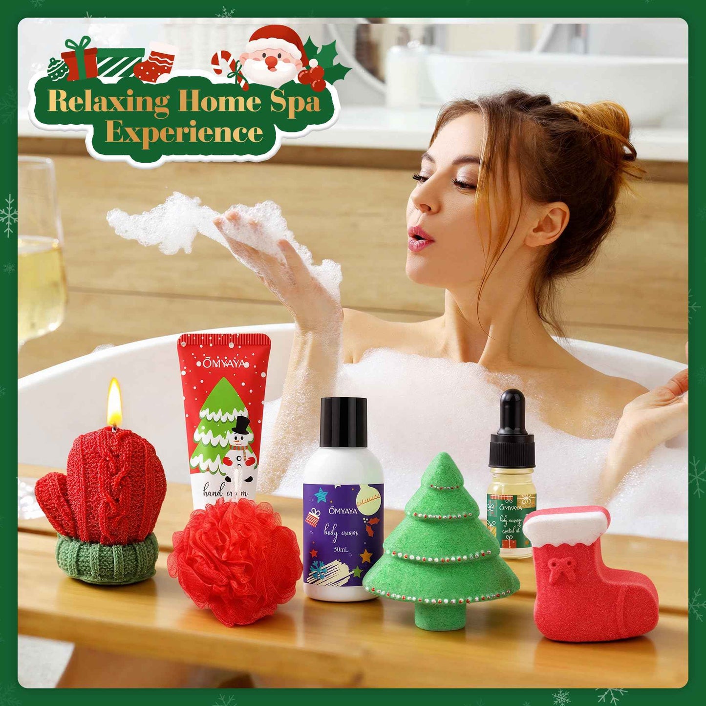 Skincare Advent Calendar 2025 Adult Women - 24 Days of Bath & Body Christmas Countdown Calendar，24 PCS Beauty Advent Calendar Gift Basket for Wife, Mom, Girlfriend, Teen Girls