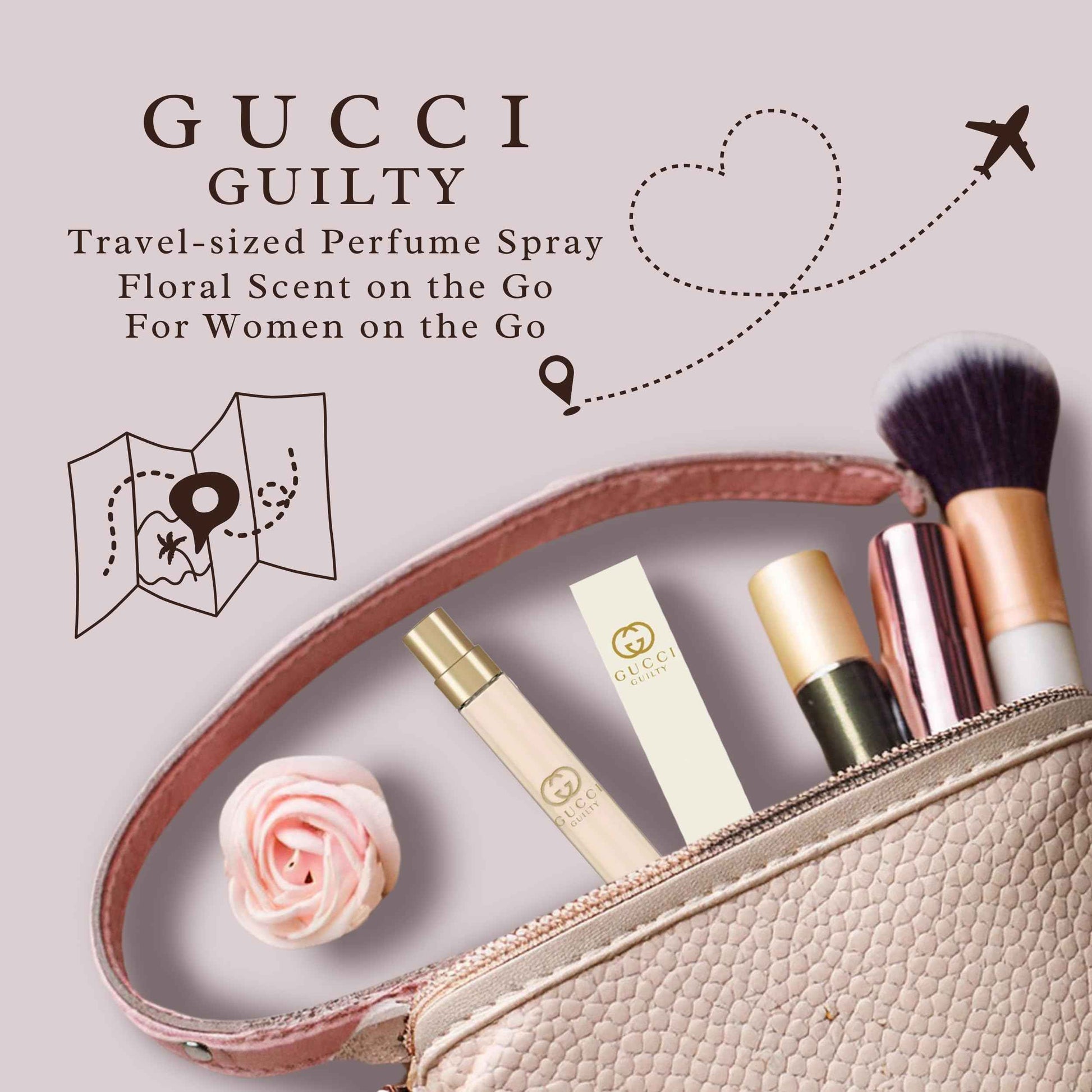 Gucci Guilty Pour Femme Perfume for Women Travel EDP Spray 0.33 Fl Oz