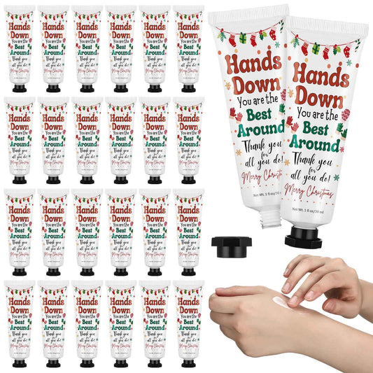 Loopeer 24 Pcs Christmas Hand Cream Set Bulk Mini Lotion Gift for Women, Beauty Advent Calendar 2025 Travel Size Hand Lotion for Dry Cracked Hands, Xmas Stocking Stuffer for Mom Employee Coworker