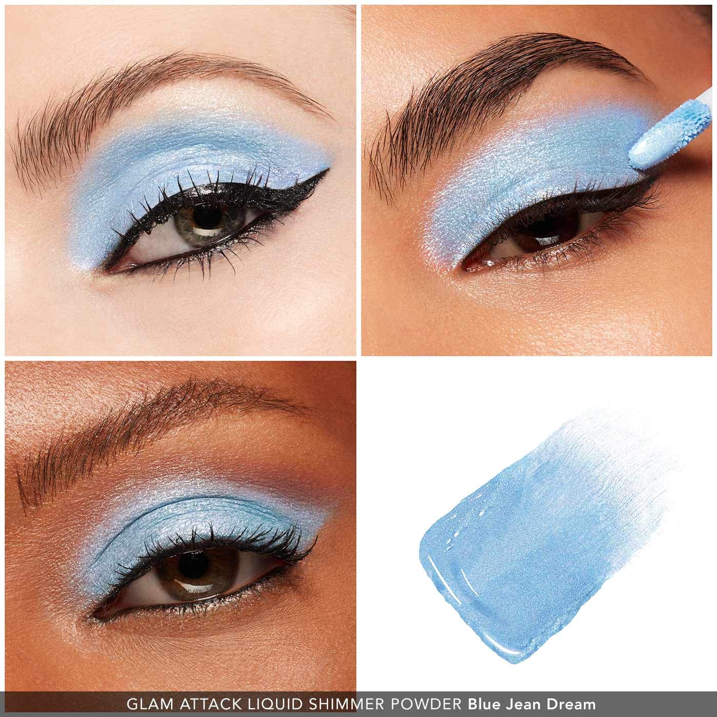 HAUS LABORATORIES by Lady Gaga: GLAM ATTACK LIQUID EYESHADOW, Blue Jean Dream