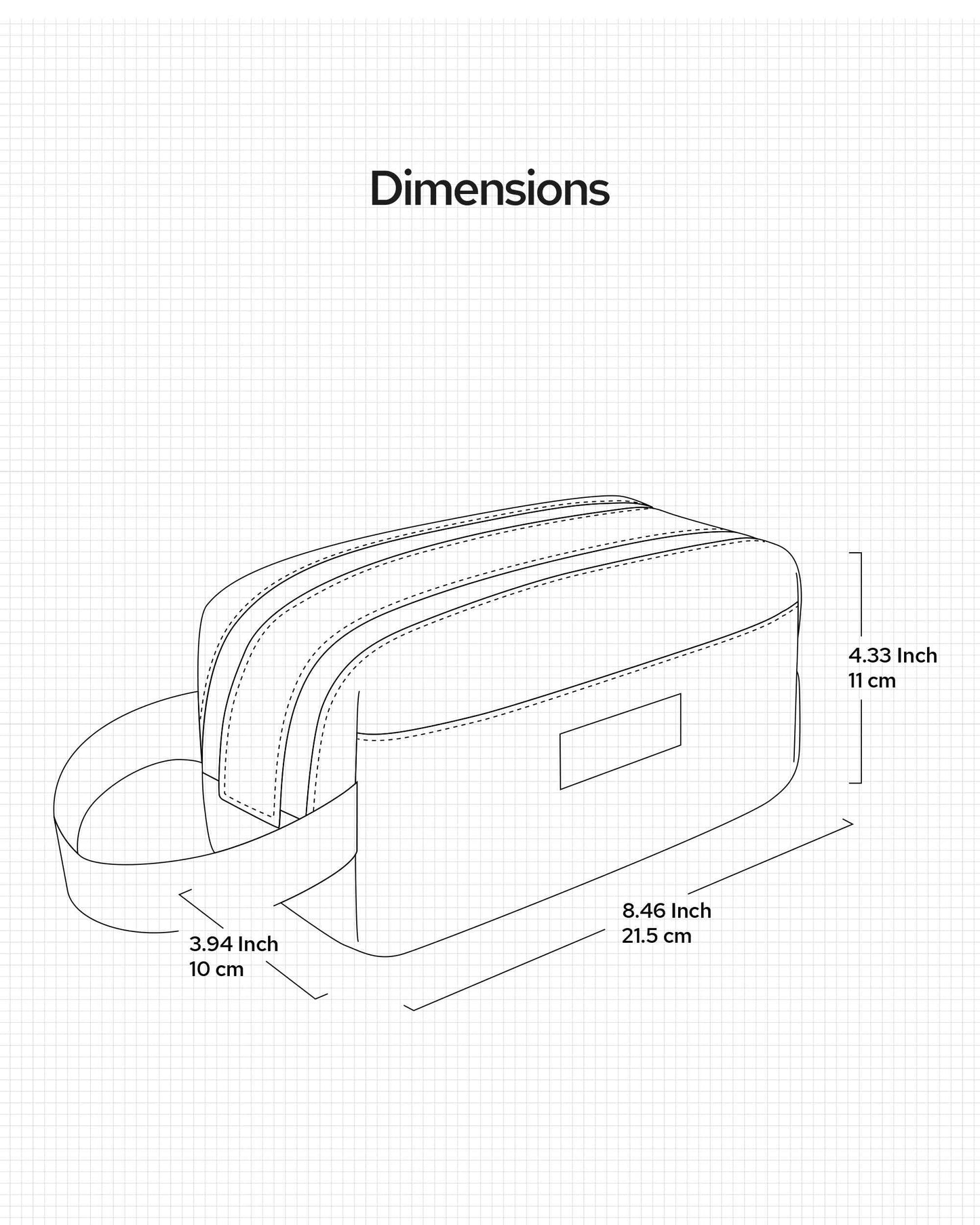 Simple Build Travel Toiletry Bag for Men Waterproof Shaving Kit Compact Dopp Bag Toiletries Organizer for Accessories and Essentials - (Heather Gray, Small)