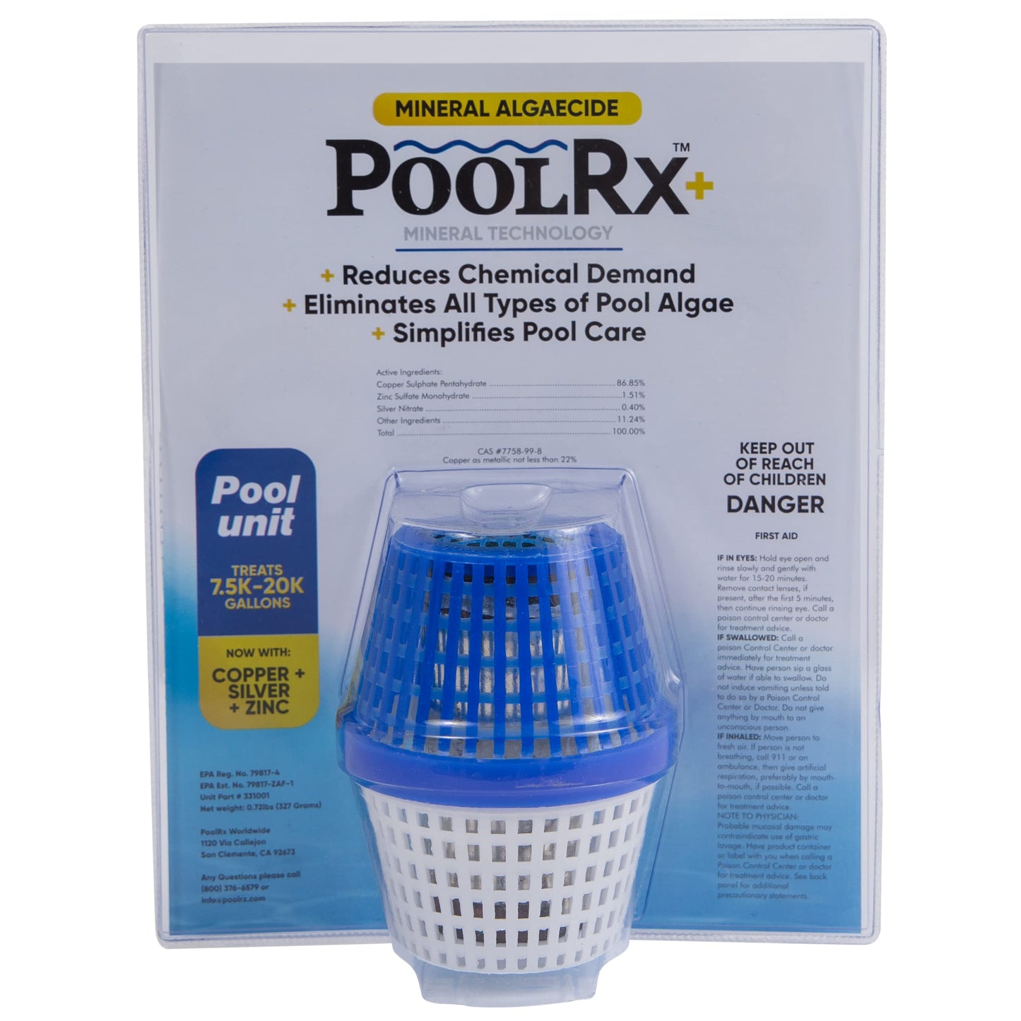 PoolRX+ Pool Unit 7.5k-20k gallons & PoolRX+ spa Unit 100-400 gallons