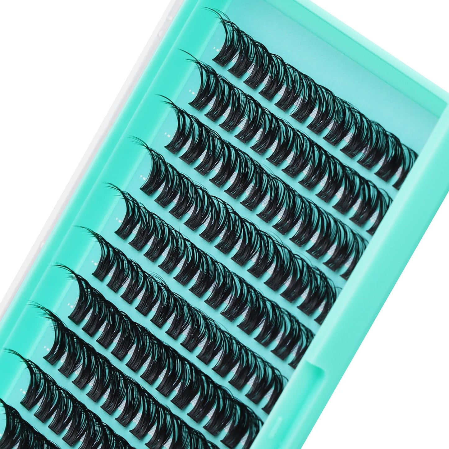 Bodermincer 144 Cluster 14-16-18mm Mixed Length Lash Cluster Eyelash Extension Natural 3D Russian Volume Faux 3D Effect Glue Bonded Cluster Eyelashes (Y08# 14-16-18mm Mixed)