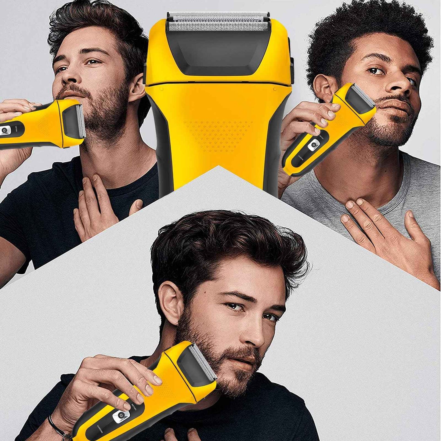 Yellow Shaver Replacement Foils, Cutters and Head Compatible with Wahl 7061 Series- Model 7045-100, 2 Packs