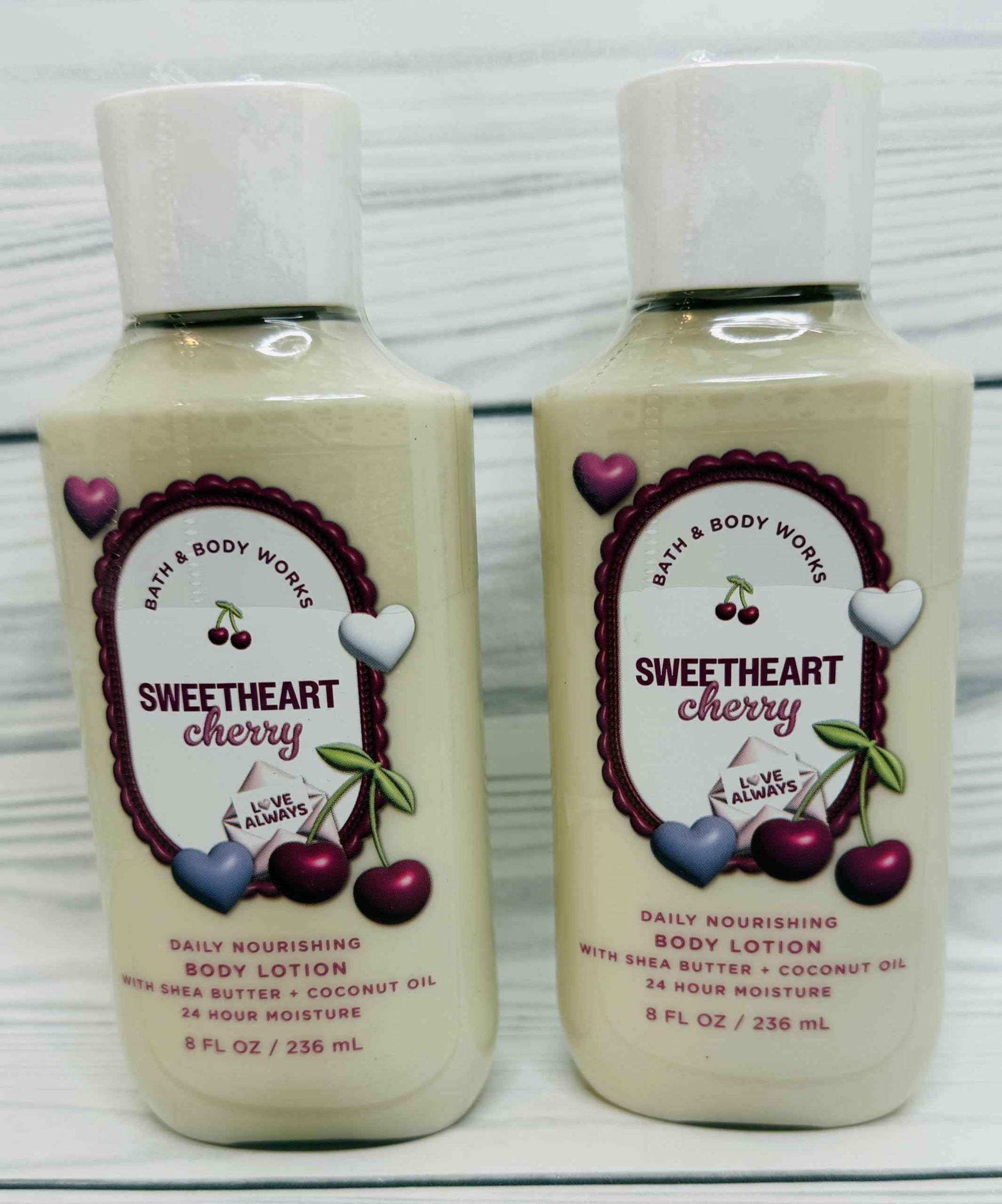 Bath & Body Works Sweetheart Cherry Body Lotion 8 Ounces Each Pack of 2