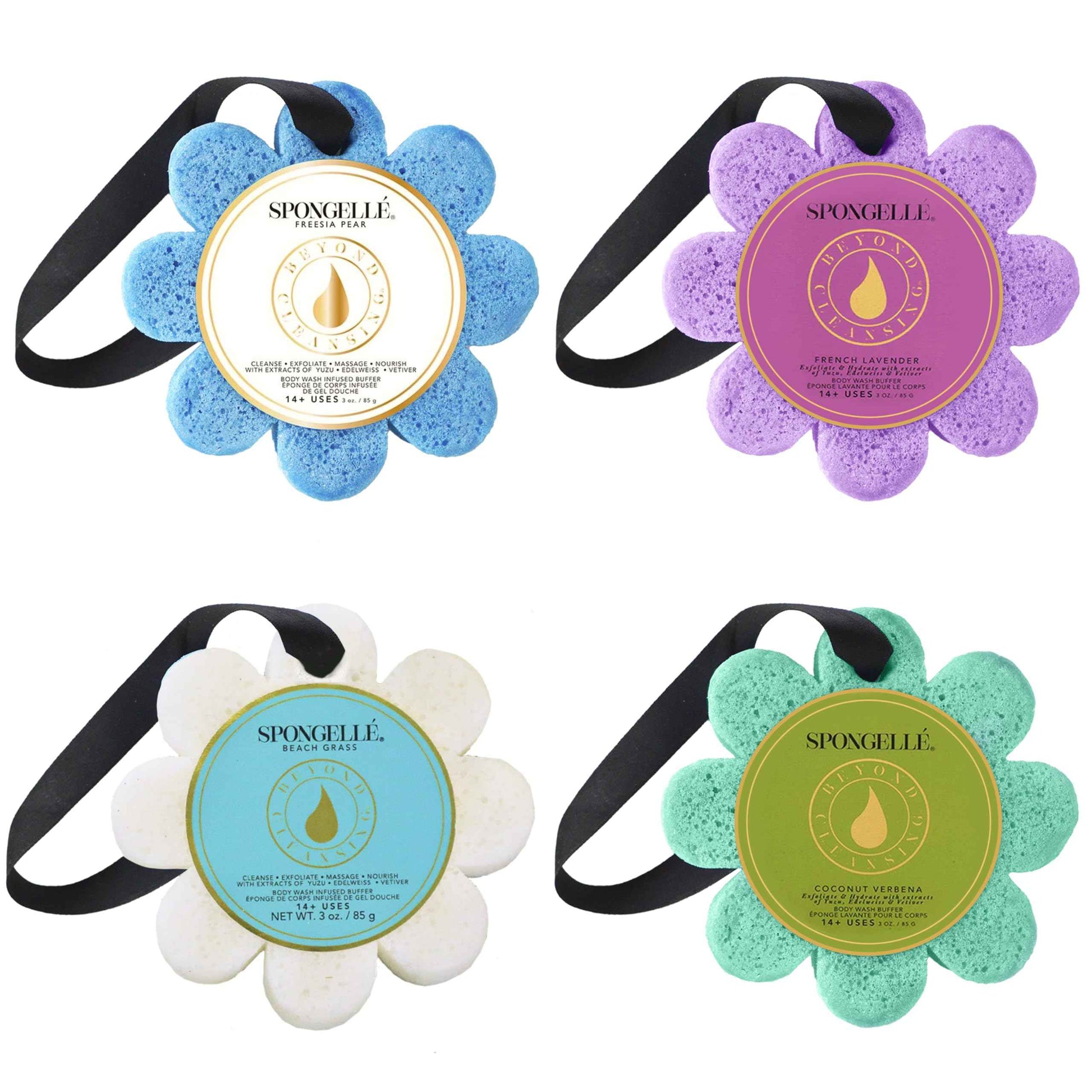 SPONGELLÉ Wild Flower Body Wash Infused Buffer Bundle
