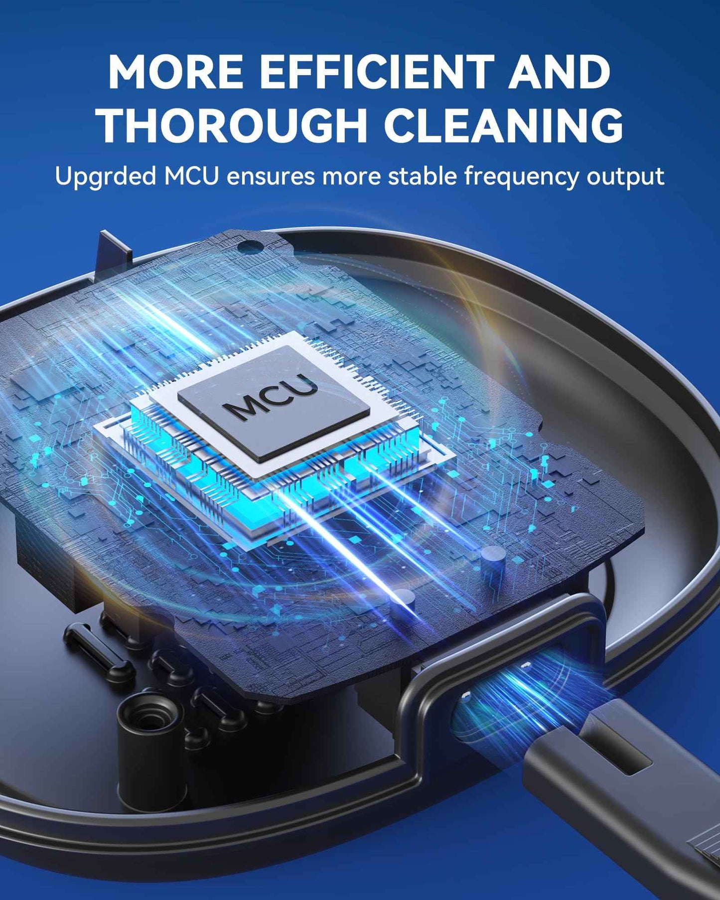 Ultrasonic Retainer Cleaner with Upgraded MCU, 30W/45kHz, 230ML Portable Ultrasonic Cleaner for Retainers, Mouth Guards, Dentures, Invisalign, Jewelry -Black