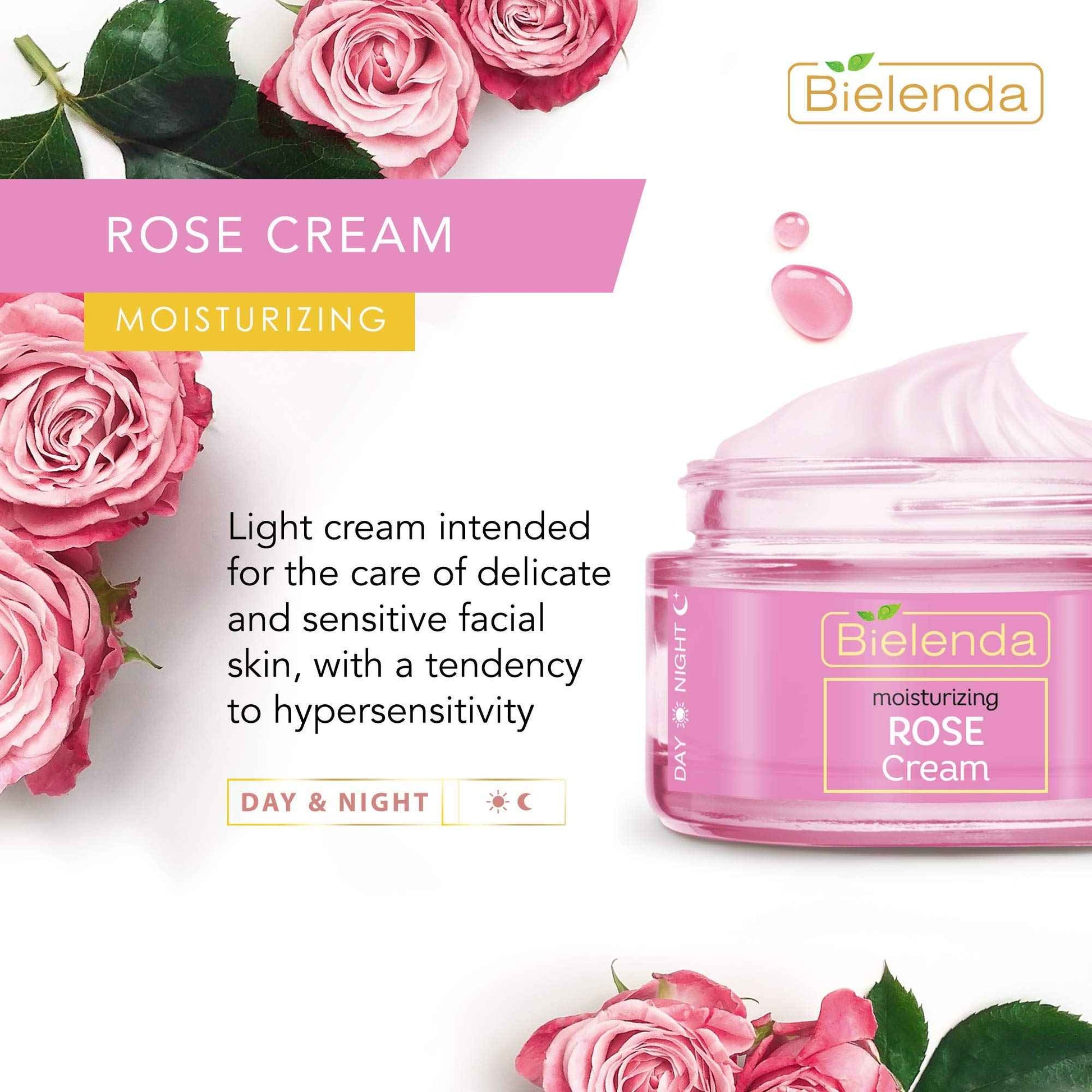 Rose Care Face Cream Moisturizing and Soothing - 50 ml