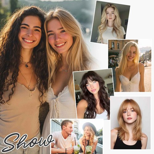 Charites Halo Hair Extensions Real Human Hair Invisible Wire Extensions with Transparent Fish Line Adjustable Size Jet Black 14 inch