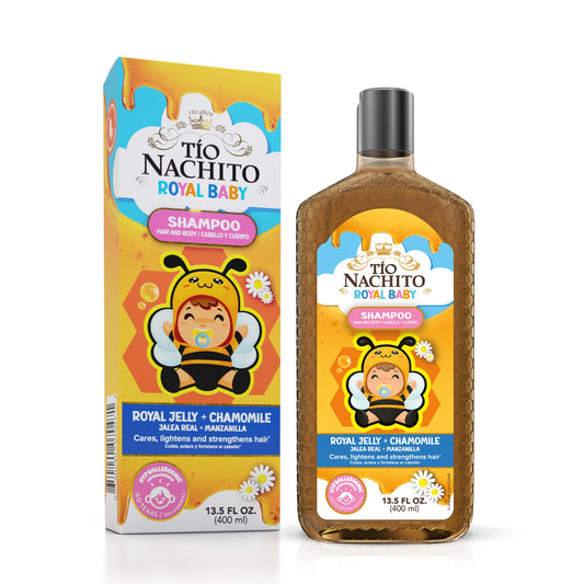 Tio Nacho Royal Baby Hair and Body Shampoo with Royal Jelly & Chamomile, 13.5 fl oz - Hypoallergenic, Gentle, Tear Free, All in One Body Wash