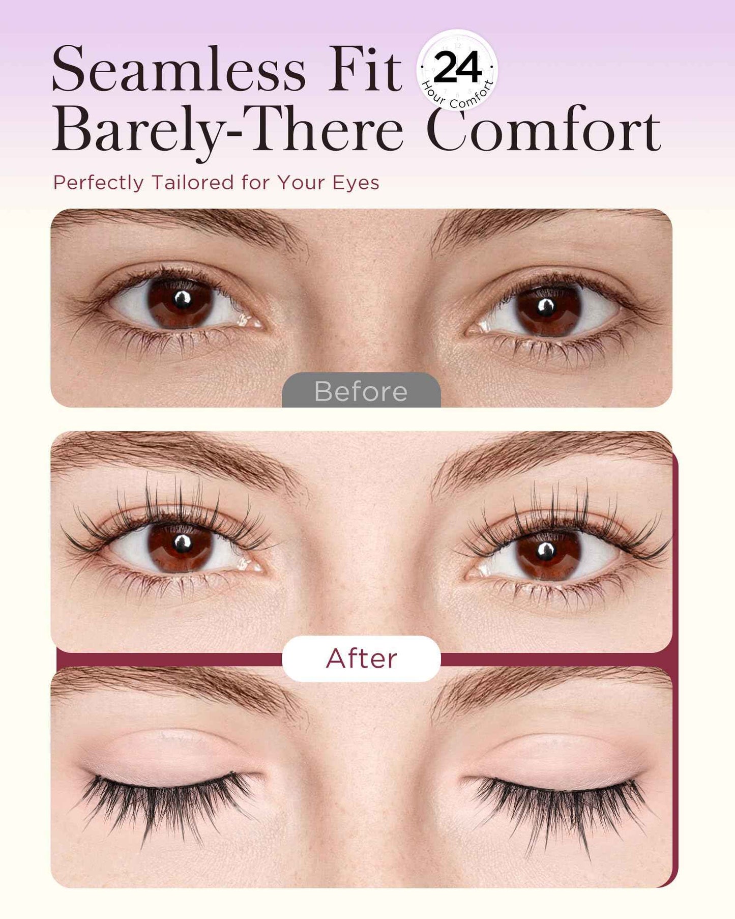 BEYELIAN Magnetic Eyelashes with Applicator Kit, Upgrade Soft Magnetic False Eyelashes Natural Look, No Glue Needed Reusable Magnetic Lashes for Eye Makeup (Lightweight & Comfortable)