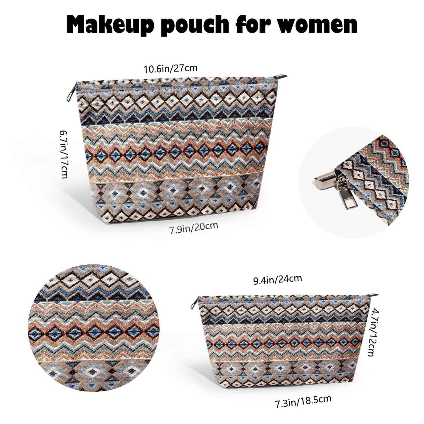 LPMEGQFU 2Pcs Makeup Pouch Travel Makeup Bag Cosmetic Pouch Cosmetic Bags for Women Large Capacity Travel Toiletry Bag for Women Gifts for Friend Best