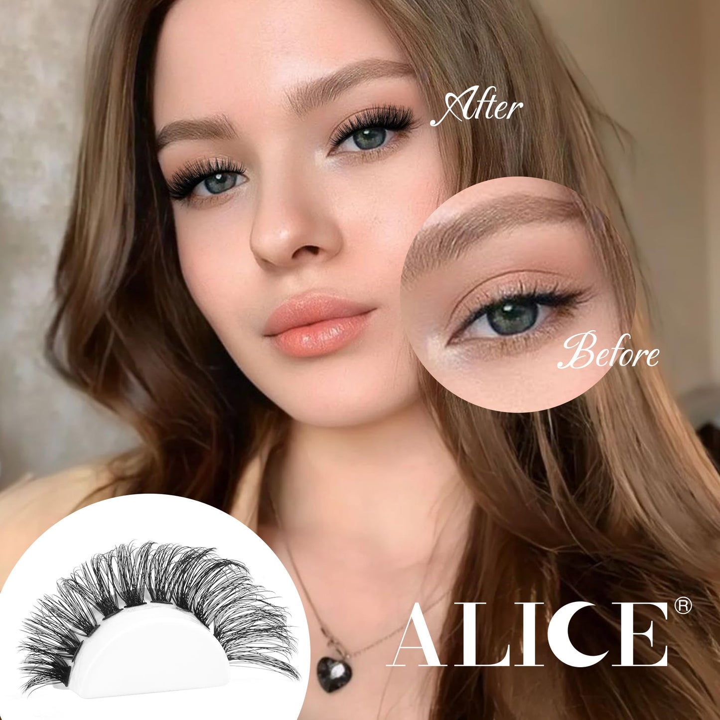 ALICE Eyelash Extensions Lash Clusters 280pcs 10-18MM Wispy Individual Lashes Natural 40D 50D D Curl Cluster Eyelashes Lash Extensions Self Application at Home