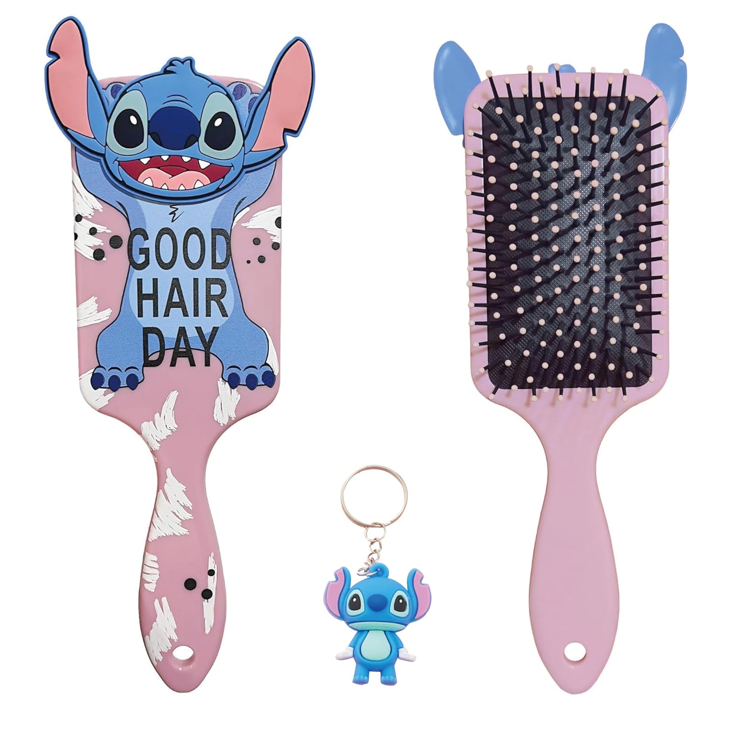 Girls Hair Brushes Cute Cartoon Brush Comb Ultra-Soft Bristles, Glide Through Tangles with Ease for Thick Curly Wet & Dry Hair (blue)