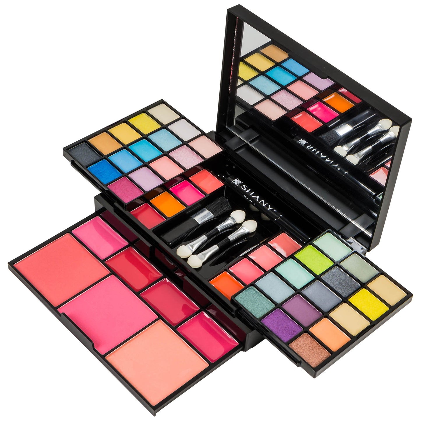 SHANY 'Fix Me Up' Makeup Kit - Eye Shadows, Lip Colors, Blushes, and Applicators (Pack of 4)