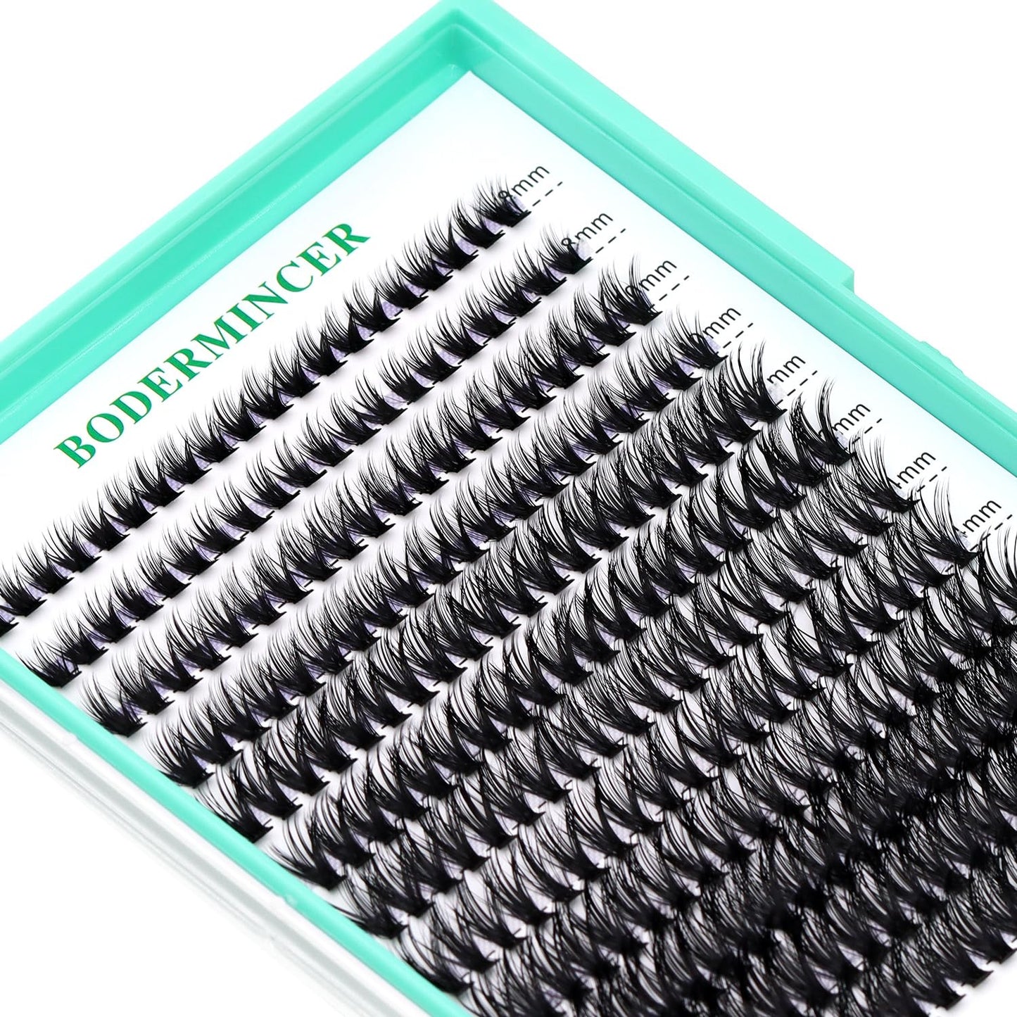 Bodermincer Lash Extension 240pcs C Curl 10D/20D Cluster Mixed, 8/9/10/11/12mm,10/11/12/13/14mm,12/13/14/15/16mm Mixed 8-10-12-14-16mm MIX Individual Cluster Lashes (40D-D Curl-15mm)