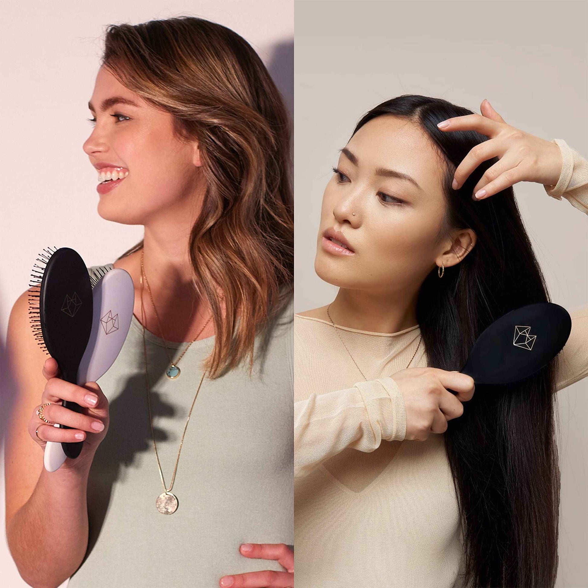 Lunata Hair Round Black Brush (Round Large Brush)