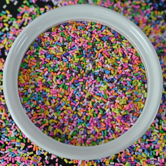 LIKETURE Fake Sprinkles 110g Polymer Clay Sprinkles Fake Candy Sprinkles Faux Sprinkles for Resin Slime Craft Plastic Sprinkles for Nail Art Phone Case DIY Shaker Card Filler (Fake Sprinkles1-110G)