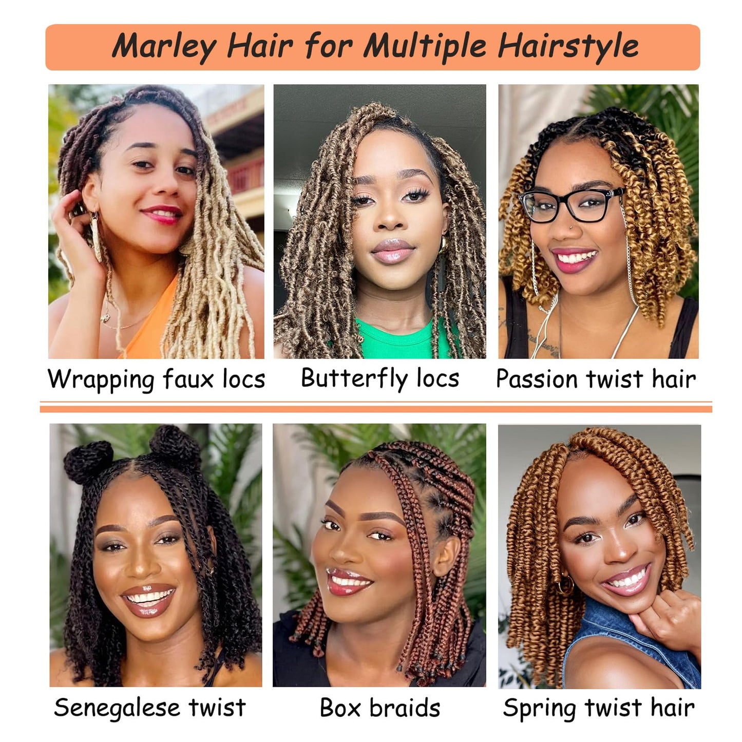 Afro Twist Hair 12inch 3 Packs Springy Afro Twist Hair for Twist Soft Locs Synthetic Pre Fluffed Marley Twist Braiding Hair for Women (12 Inch (Pack of 3), 4#)