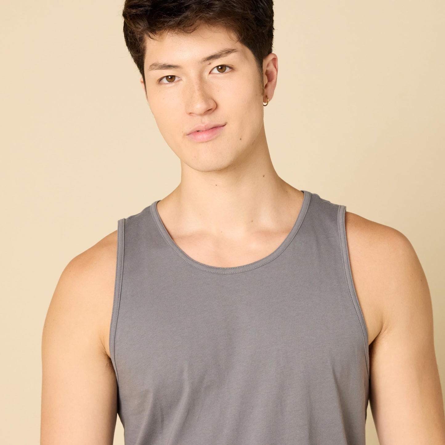 Amazon Essentials Men's Regular-Fit Tank Top, Grey, X-Small