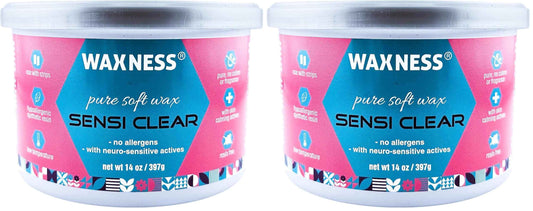 Waxness Sensi Clear Pure Soft Wax Tin 14 oz 397g (Pack of 2)