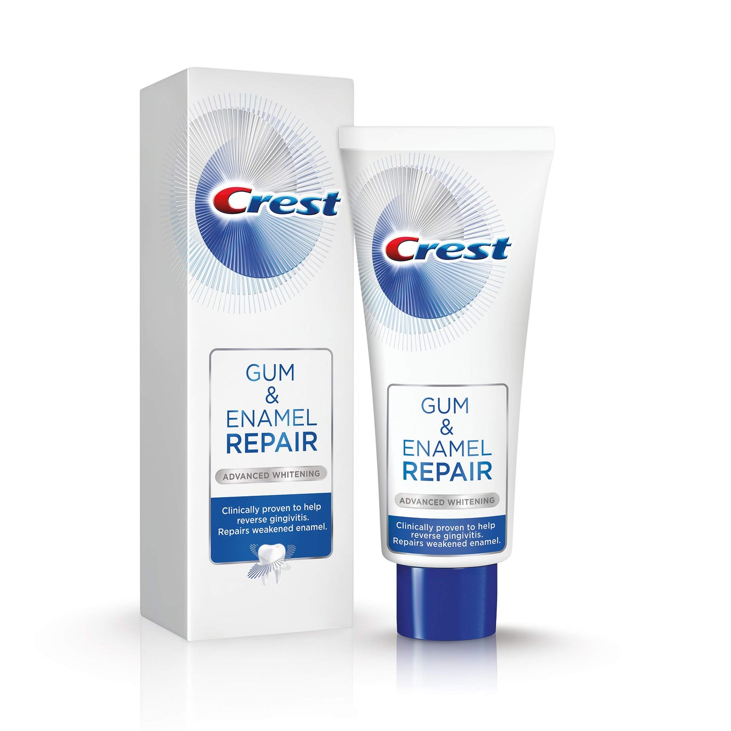 Crest Gum & Enamel Repair Toothpaste, Advanced Whitening, 4.1oz (Pack of 3) ( Packaging May Vary )