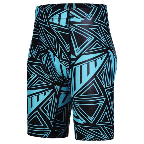 BELEROY Boys' Swim Jammers Competitive Swim Team Suit Quick Dry Bathing Suit Youth Kids Athletic Swimming Shorts UPF 50+(Lake Blue,M)