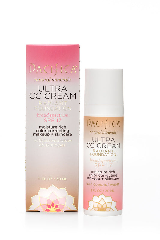 Pacifca Ultra CC Cream Radiant Foundation Broad Spectrum SPF 17 (Warm/Light)