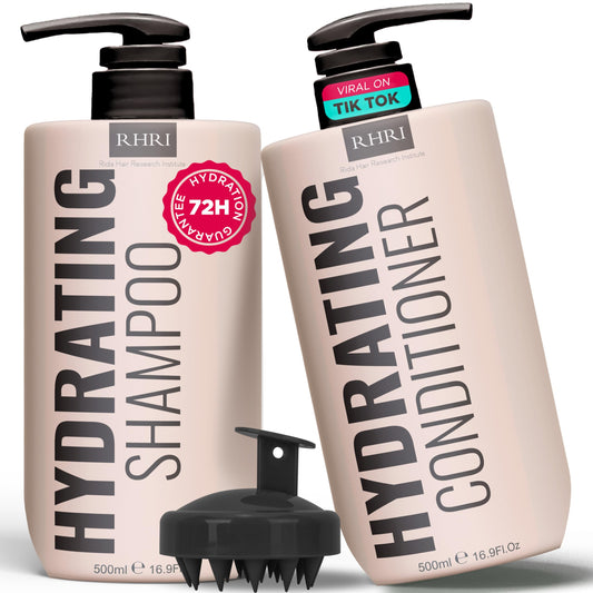 34oz Hydrating Shampoo and Conditioner Set | Moisturizing Shampoo and Conditioner Set | Shampoo for Damaged & Dry Hair | Repairing Shampoo and Conditioner for Fine Hair | Thicker Hair for Men & Women