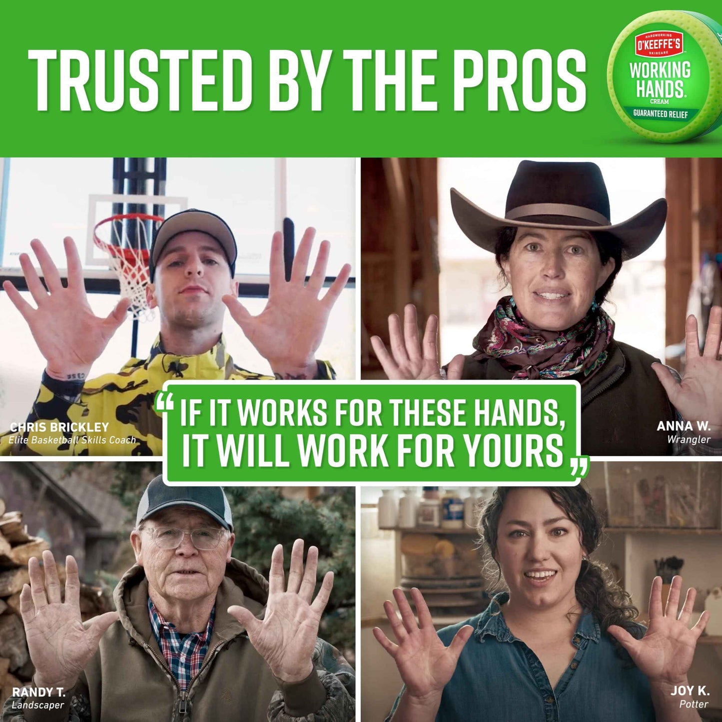 O'Keeffe's Working Hands Hand Cream for Extreme Dryness - 7 oz Tube (2 Pack) - Repairing Skincare for Cracked, Dry Hands