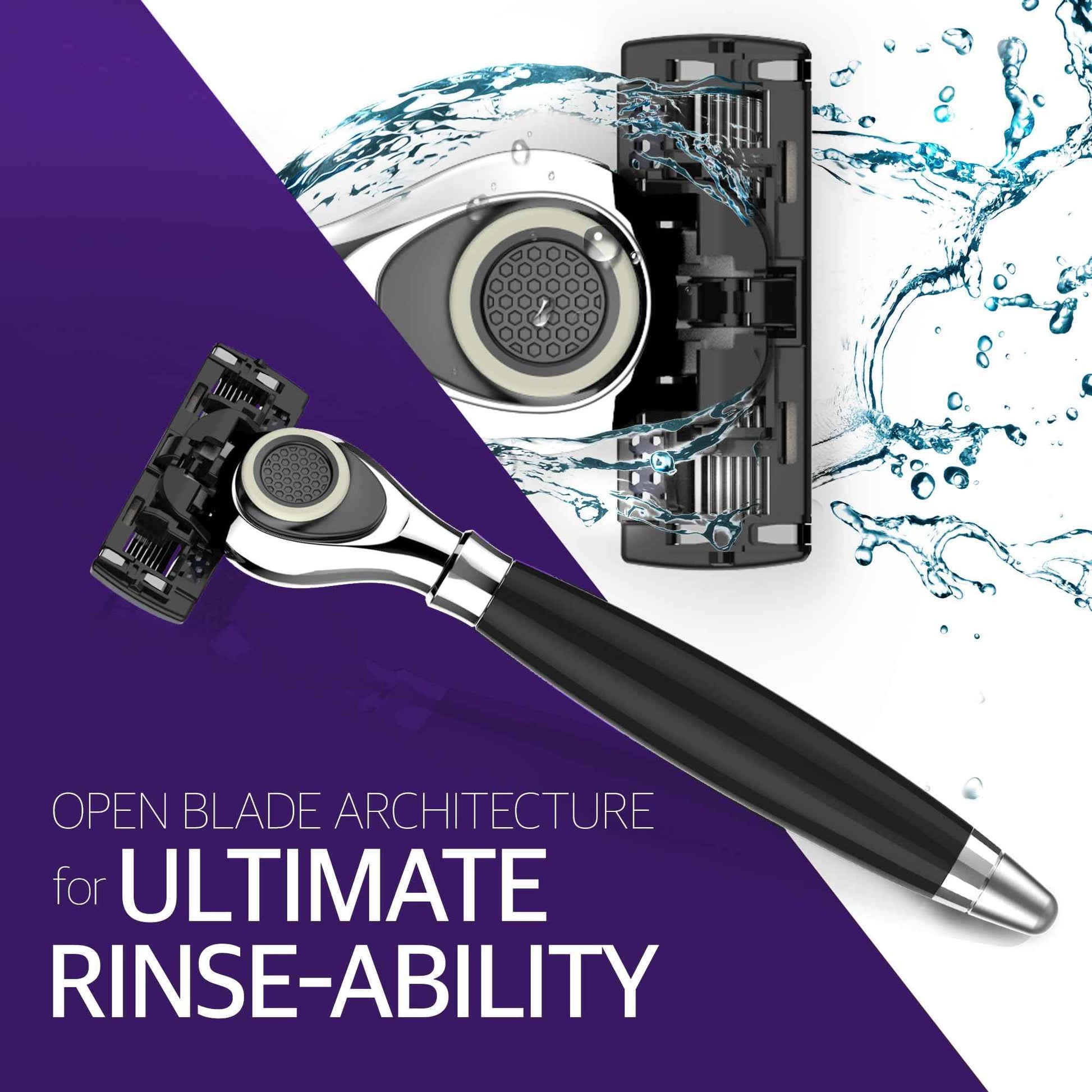 DORCO Pace Classic - Seven Blade Razor System with Pivoting Head and Premium Handle- 9 Pack (1 Handle + 9 Cartridges)