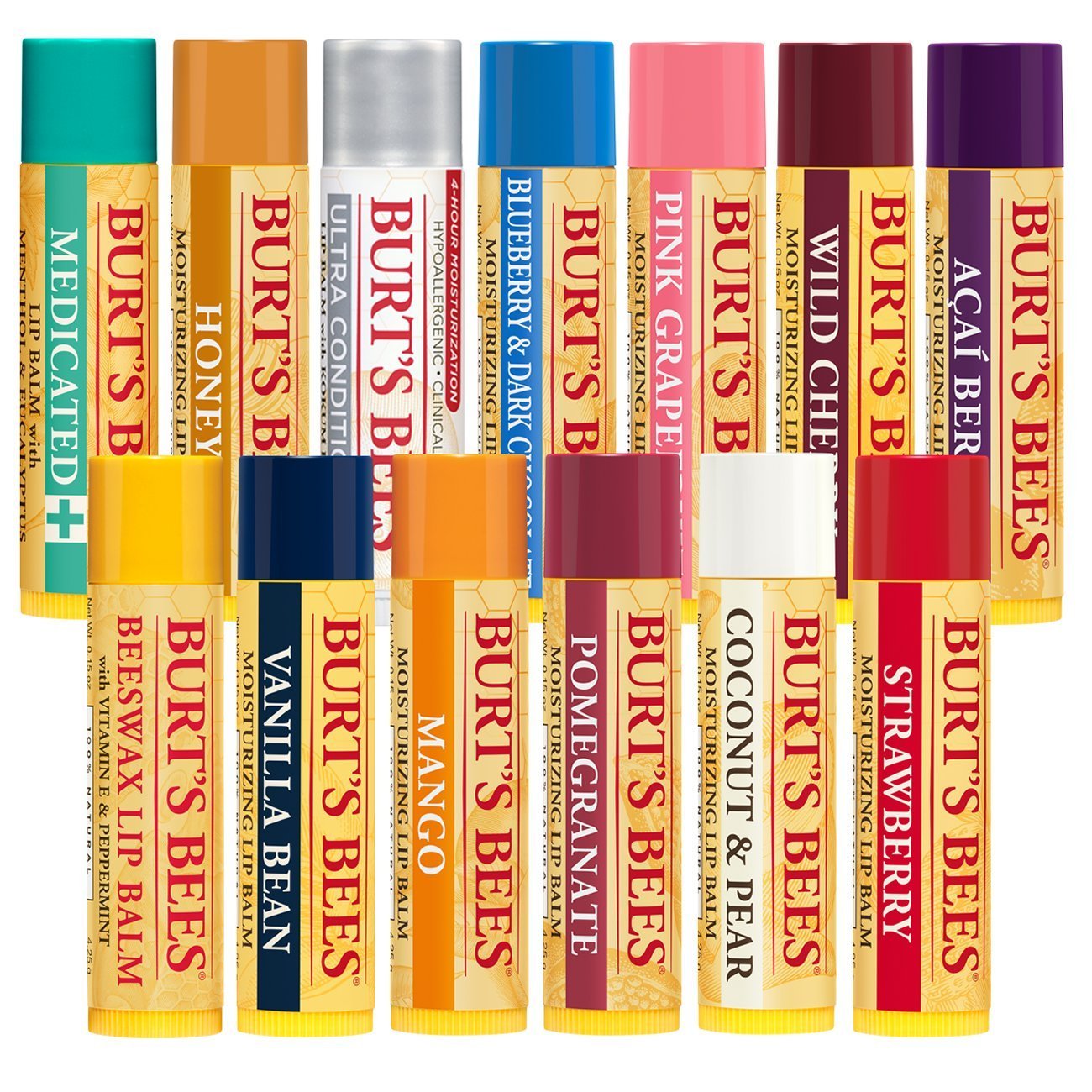 Burt's Bees Lip Balm, Moisturizing Lip Care, for All Day Hydration, 100% Natural, Ultra Conditioning with Shea, Cocoa & Kokum Butter