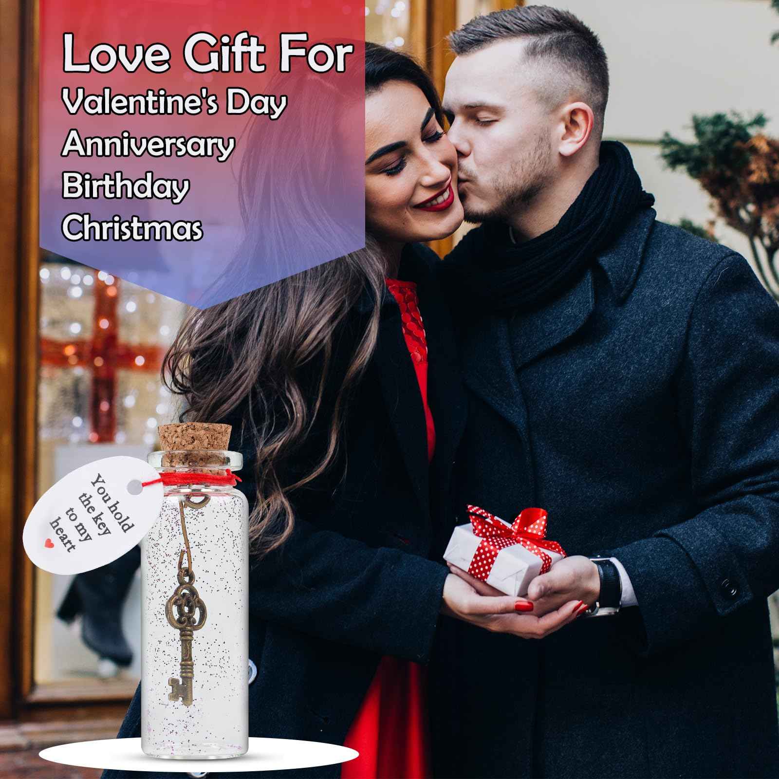 Handmade Romantic Gifts for Him Her,Valentines Day Gift for Women,Wife,Husband- I Love You Gift to Boyfriend Girlfriend Key to My Heart.