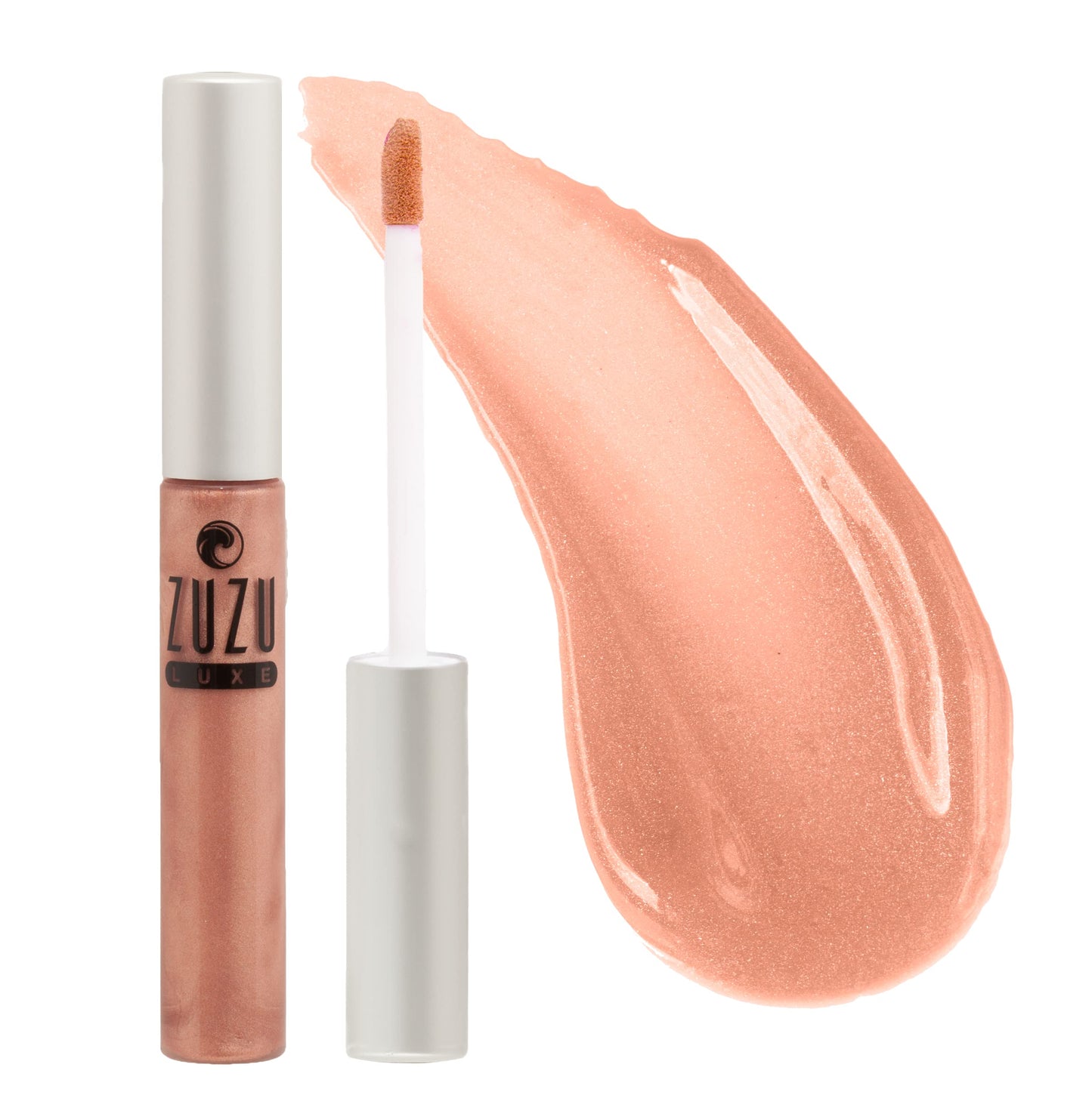 Zuzu Luxe Sheer Gloss (Dolce Vita - Seashell Pink) Non GMO, 0.17 oz