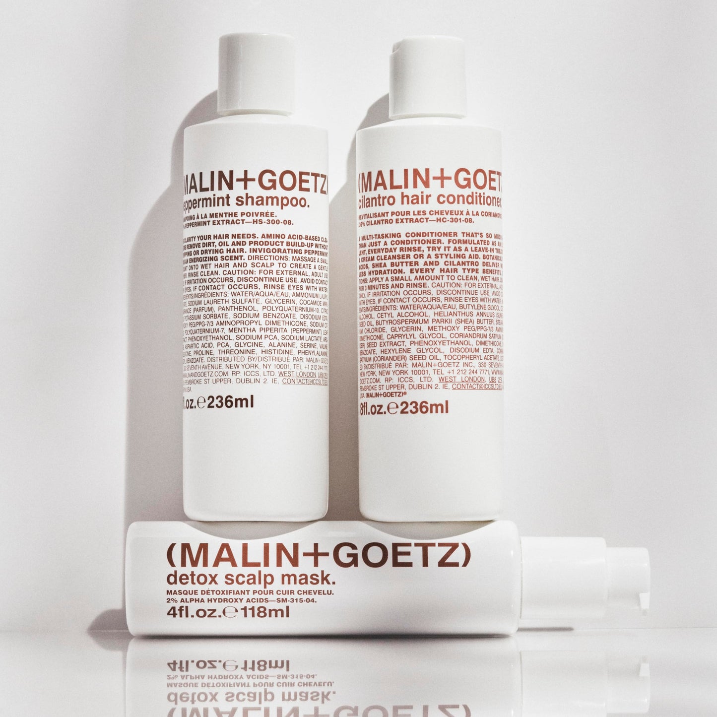 Malin + Goetz Peppermint Shampoo, 16 Fl. Oz. - Men & Women Clarifying Shampoo, Natural Hair Shampoo to Cleanse & Hydrate, Scalp Shampoo Treatment for All Hair Types, Vegan & Cruelty-Free