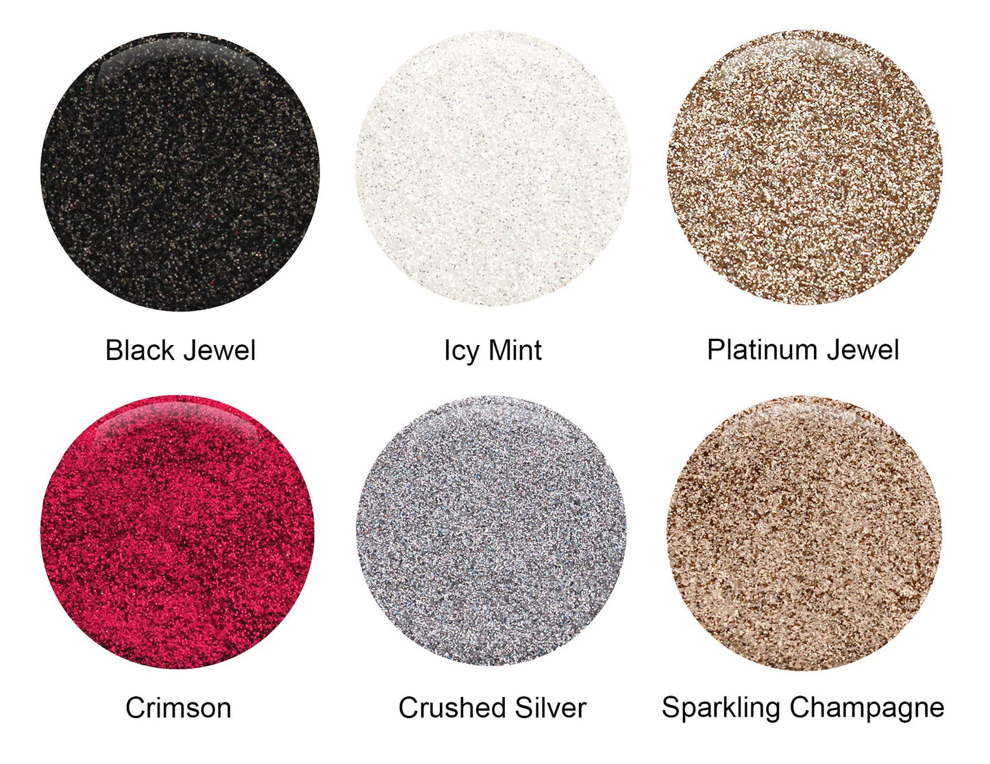 GLITTIES - Crushed Silver Jewel - Cosmetic Grade Fine (.008") Loose Glitter Powder Safe for Skin! Perfect for Makeup, Body Tattoos, Face, Hair, Lips, Soap, Lotion, Nail Art - (10 Gram Jar)