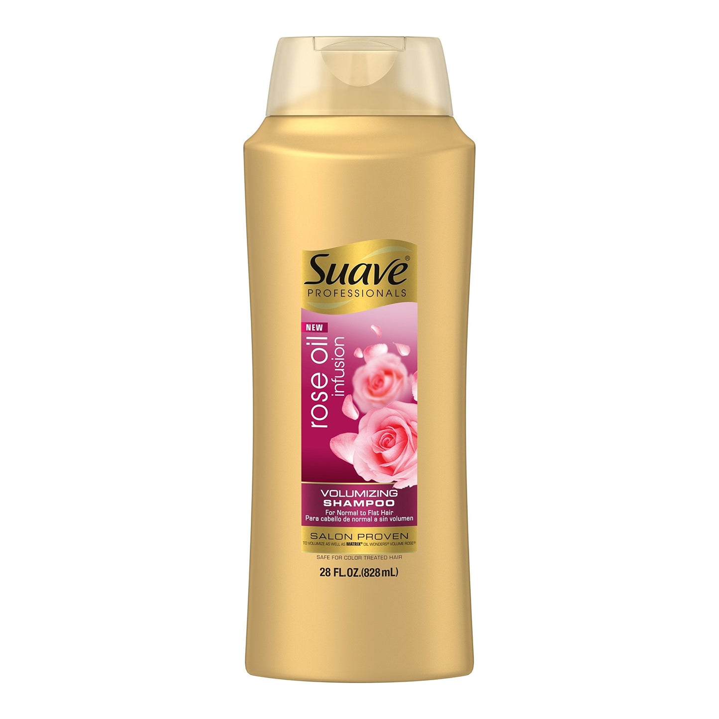 Suave Professionals Rose Oil Infusion Volumizing Shampoo, 28 fl oz (Pack of 2)