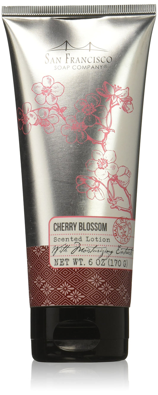 San Francisco Soap Company Cherry Blossom, Body Lotion, 6 Ounce