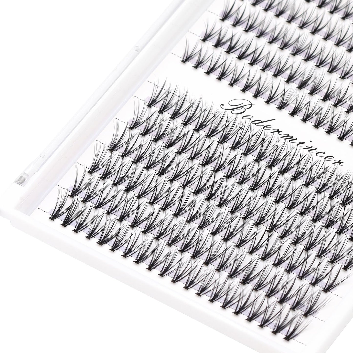 Bodermincer Black/Colored Cluster Lashes 240pcs 20D/40D DIY Eyelash Extension D Curl Long Individual Lashes Mixed Tray Faux Mink Lash Clusters Extensions 8-22mm (20D-10+12mm Mixed)