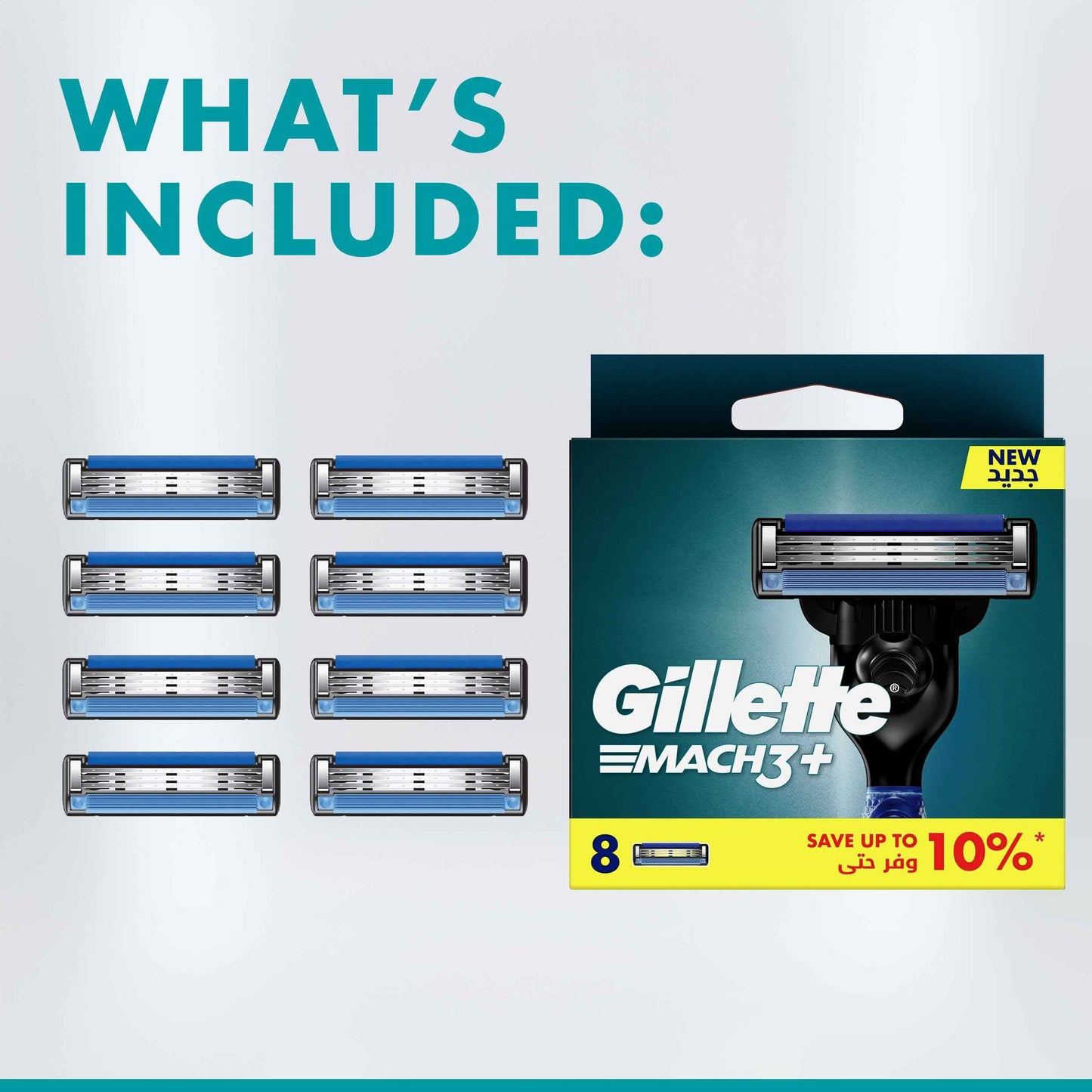 GILLETTE Mach3 Blade - Pack of 8