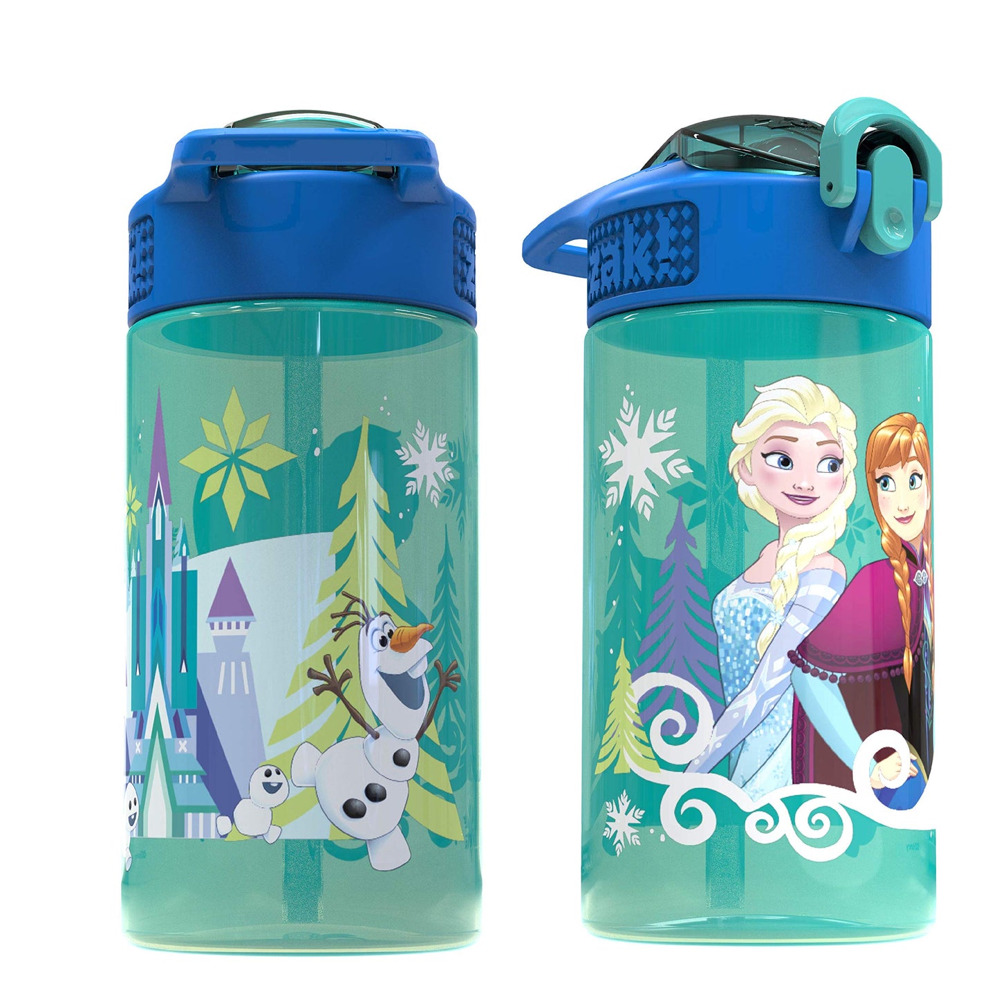 Zak Designs Disney Frozen 16 ounce Water Bottle, Anna & Elsa