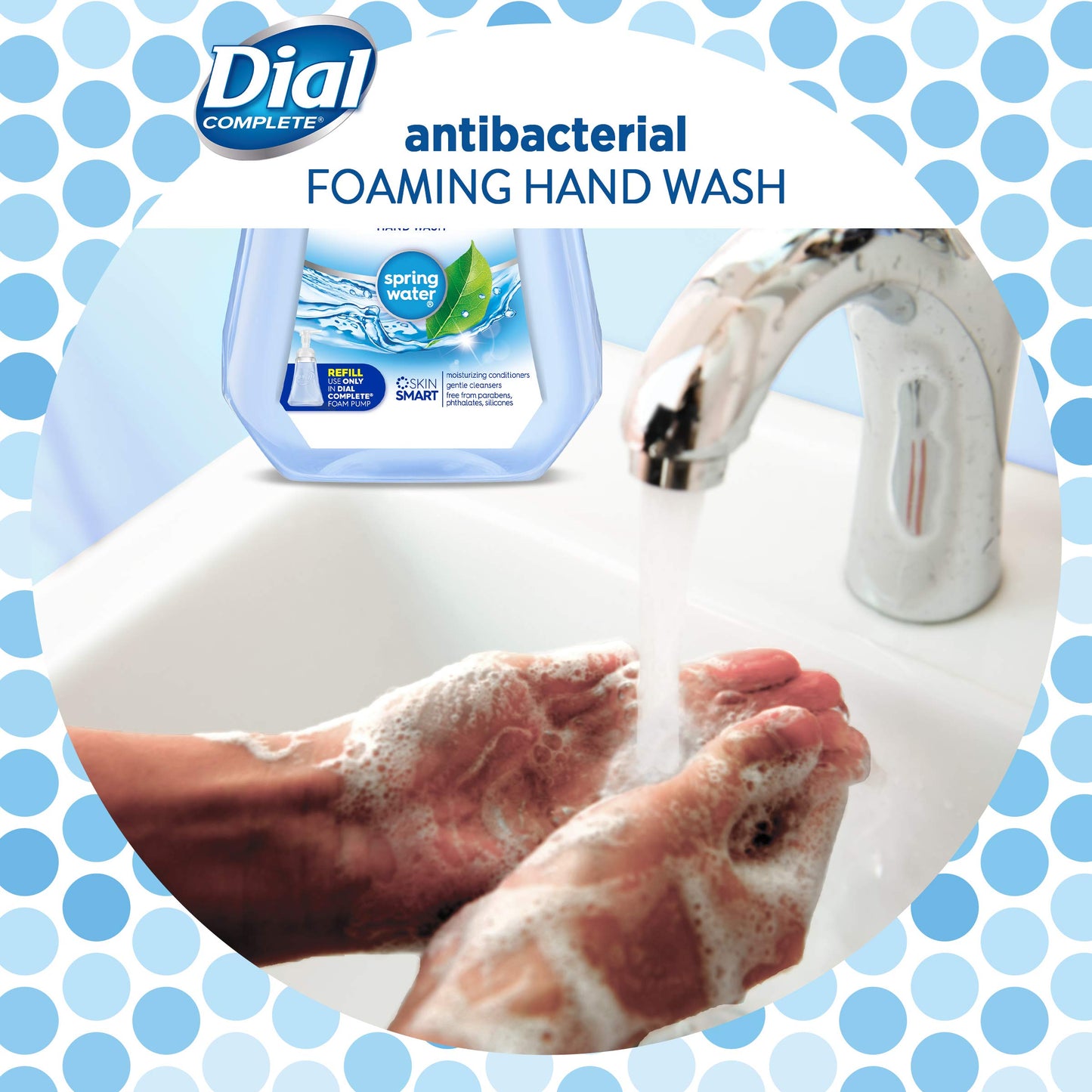 Dial Complete Antibacterial Foaming Hand Soap Refill, 32 Fl Oz (Pack of 3)