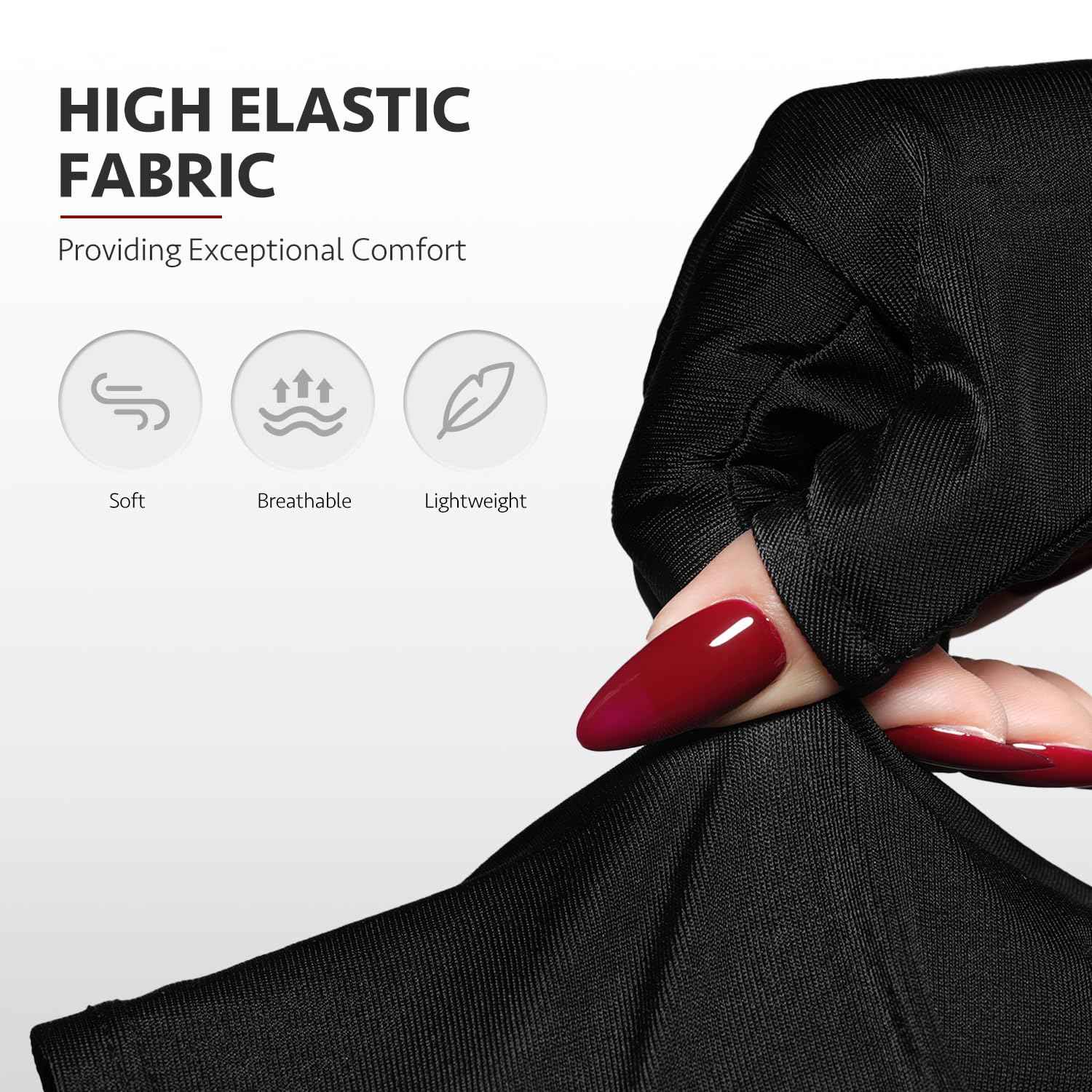 GAOY Anti UV Gloves for Gel Nail Lamp, Professional Fingerless UPF50+ UV Light Protection Gloves for Home DIY & Salon Use Nail Art Accessories