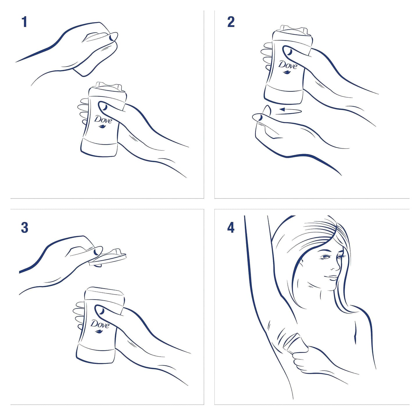 Dove Whole Body Deo Aluminum Free Invisible Cream Deodorant Coconut & Vanilla 72h Odor Control 2.5oz + Dove Advanced Care Antiperspirant Deodorant Stick Caring Coconut Twin Pack 2.6oz